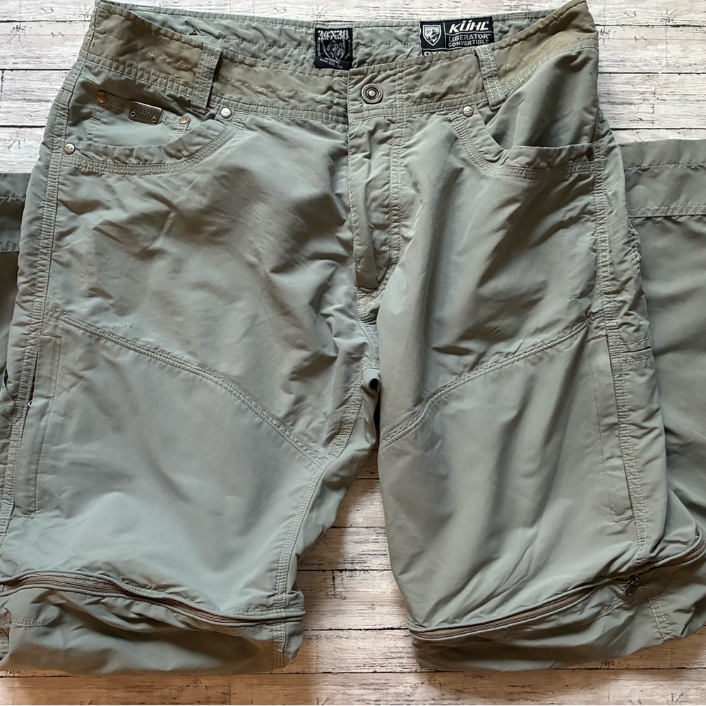 Kuhl Olive Convertible Cargo Shorts